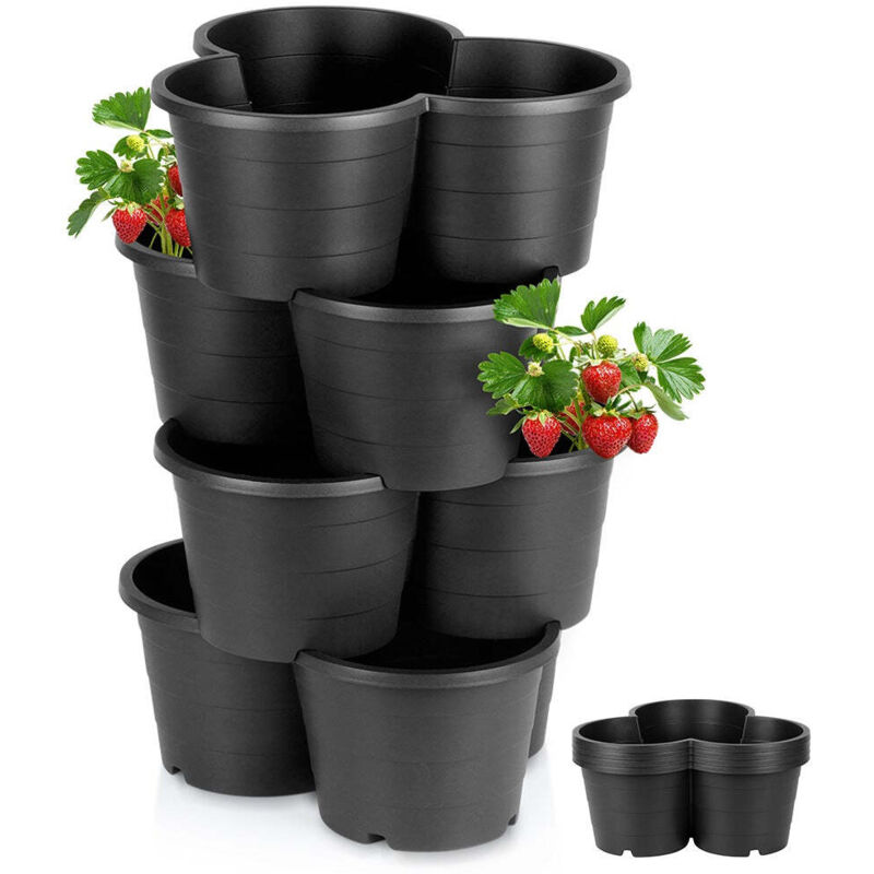 Pot de fleurs en cascade, 4 étages