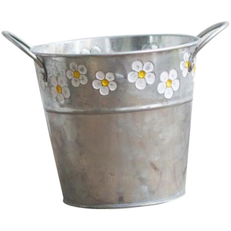 Pot de fleurs en forme de panier, cube de rangement, style