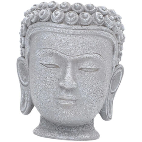 Pot de fleurs en forme de tête de Bouddha