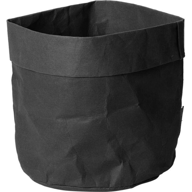 Pot de fleurs en papier froissé, 19 x 18 cm