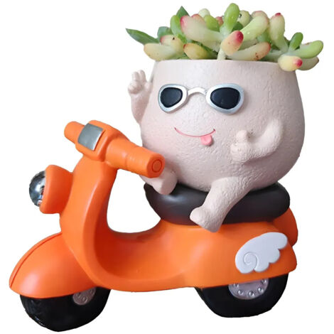 Pot de fleurs en plastique avec soucoupe