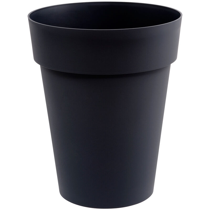 EDA - pot de fleurs haut ''toscane'' ''zen'' 50L gris anthracite ø 440 mm plastiques