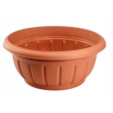 Pot de fleurs en plastique pour fleurs en terre cuite Verona 26x12 cm