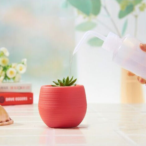 Pot de Fleurs en Plastique Rouge Vin pour Semis Miniatures - Idéal Jardin, Cour, Balcon
