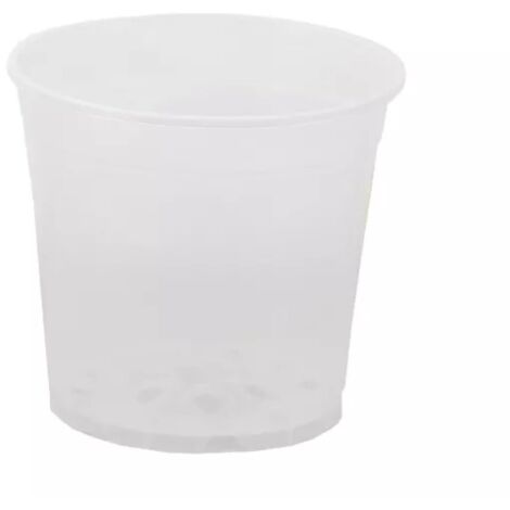 Pot de fleurs en plastique transparent de 11 cm