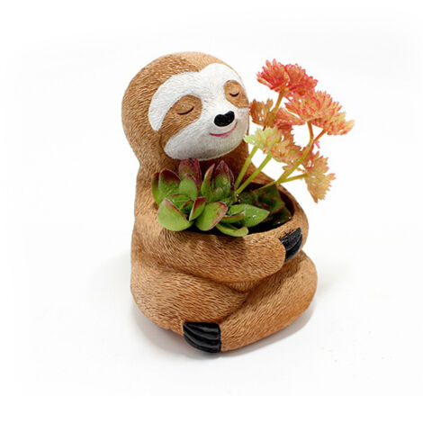 Pot de Fleurs en Résine 8.5912CM avec Pot Succulent pour Décor Bureau