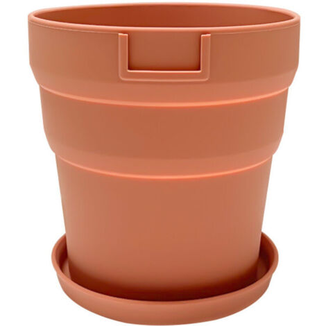 Pot de fleurs en silicone écologique, réutilisable pour bureau, anti-chute avec soucoupe, pliable