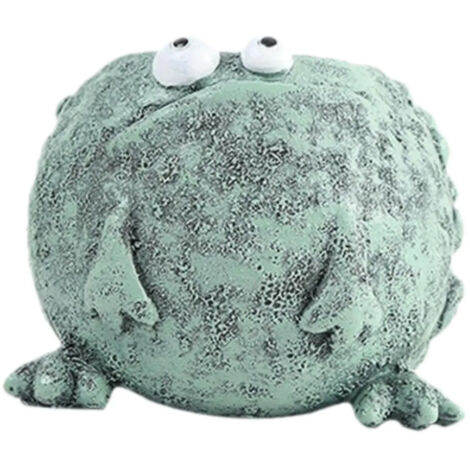 Pot de fleurs grenouille mignon, figurine de plante d'intérieur YA bleue