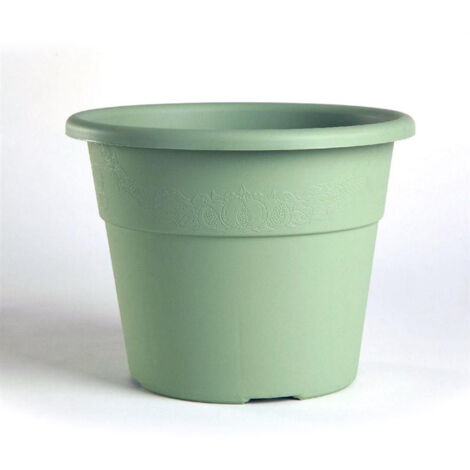 Pot de fleurs "Hedera" en plastique - Vert sauge - 9,7L - Livraison gratuite