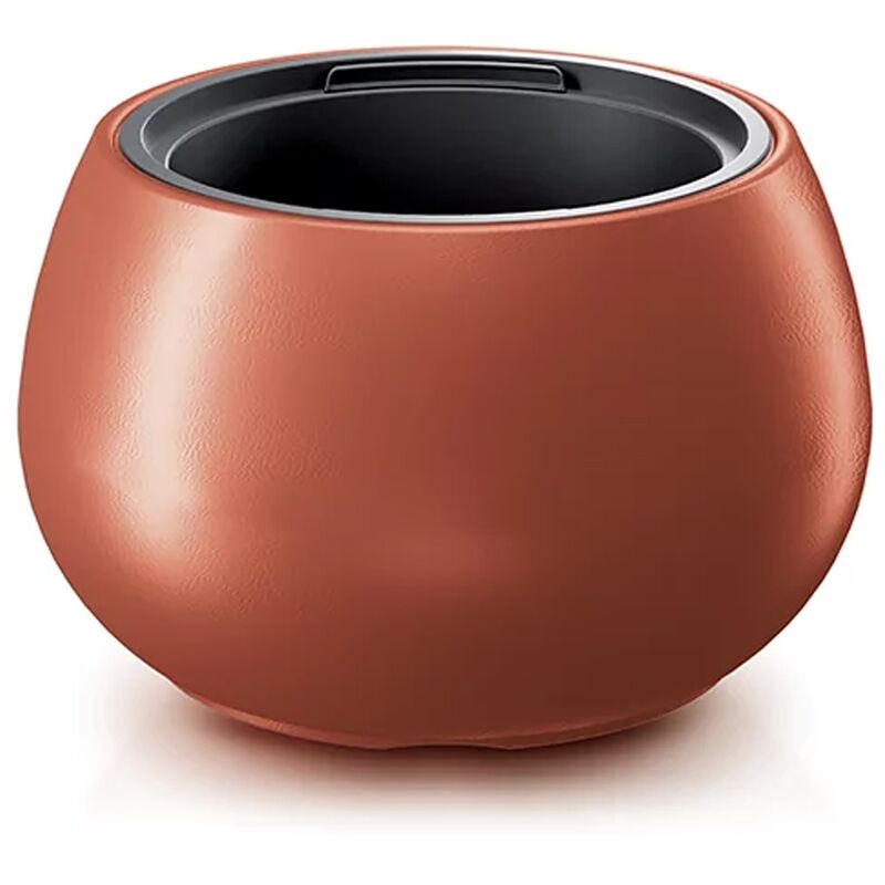 Pot de fleurs Heos 32L., Avec dépôt, dimensions (mm) 436x436x270, couleur cuivre
