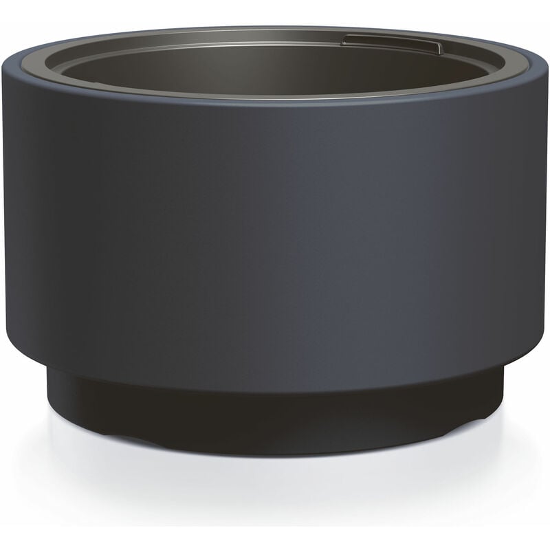 Spetebo - Pot de fleurs heos avec insert / bac à plantes- anthracite - 48 x 30 xm