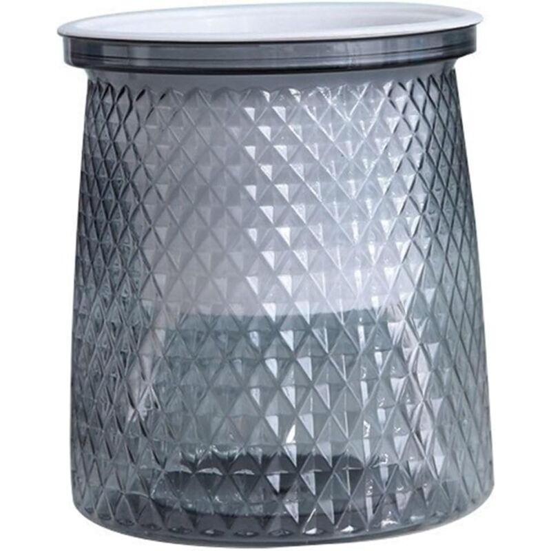 Pot de fleurs hydroponique de bureau en plastique, pot de fleurs paresseux à absorption d'eau automatique, arrangement floral créatif de luxe léger