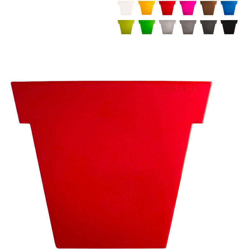 Pot de fleurs Il Vaso 74 cm au Slide design moderne Couleur: Rouge