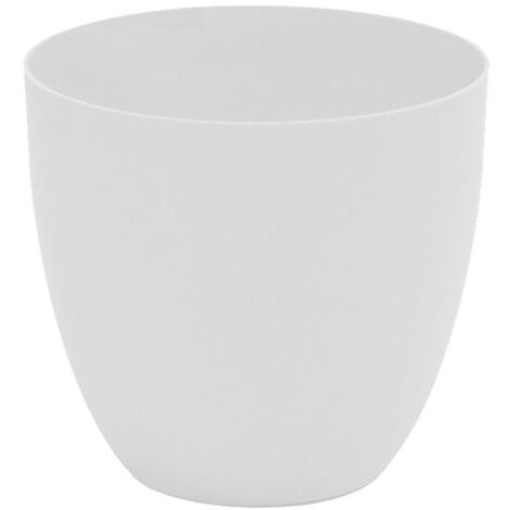 Pot De Fleurs Injection Modele Bol ø26cm Couleur Blanc
