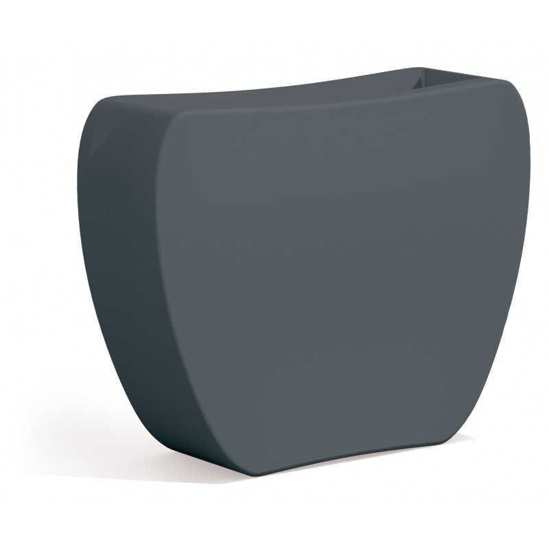 Pot de Fleurs en résine 100x31 CM H 40 mod. Heart Gris