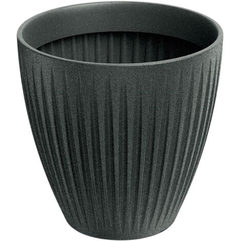 Pot de fleurs Latia Round MIDL Ø40x40 granit graphite