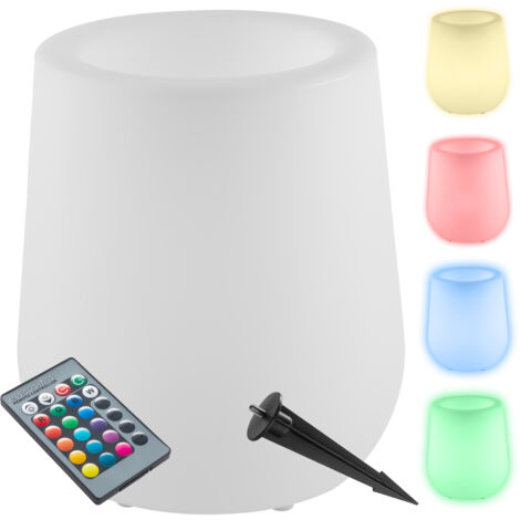 Pot de fleurs LED télécommande incluse 12W 38 x 44 cm