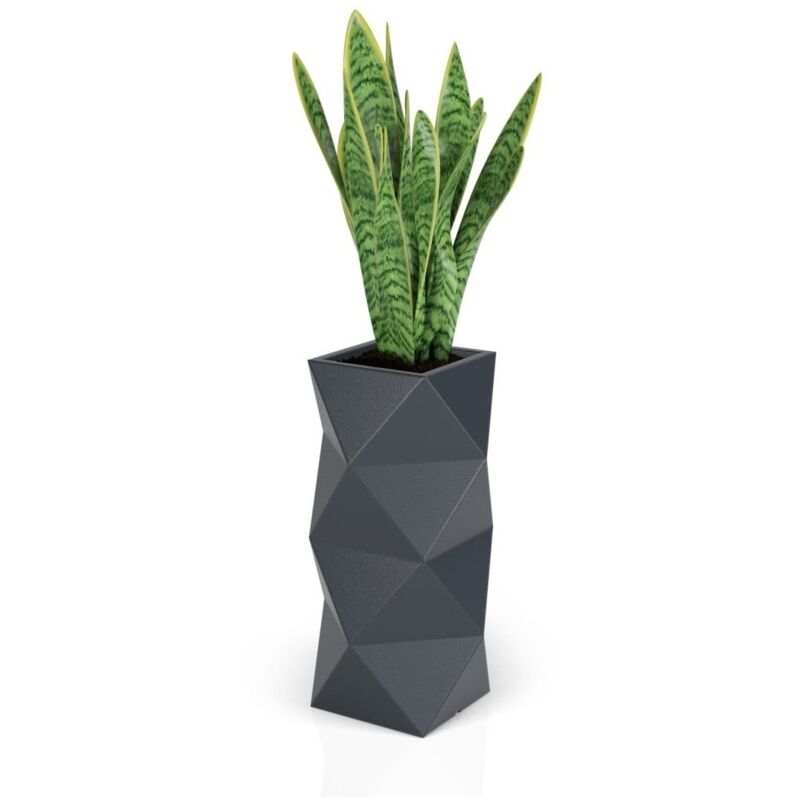 Pot de fleurs - Monumo Asti - 29x29x78cm - anthracite