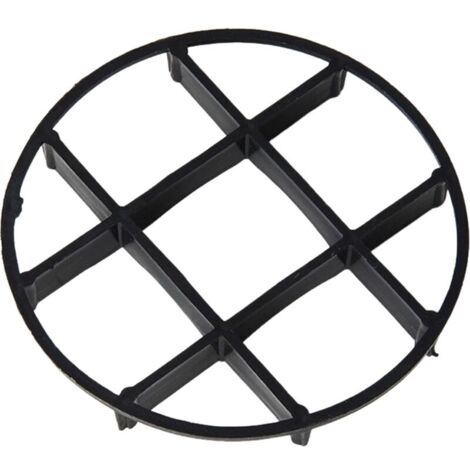 Pot de fleurs noir de 12 cm de diamètre, monobloc, avec plateau anti-pourriture des racines, base surélevée, support et ventilation.