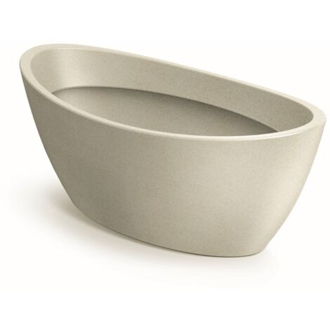 POT DE FLEURS OVALE ARIA - SABLE - PP-TAO60-101