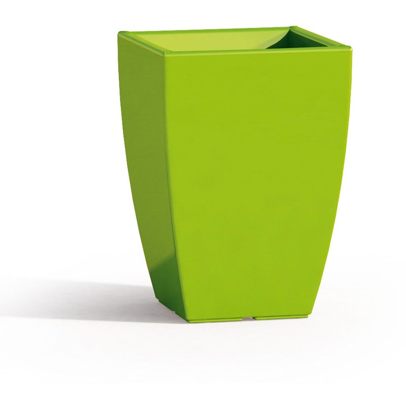 Tekcnoplast - Pot carré en résine mod. Parodia 33x33 cm h 50 vert