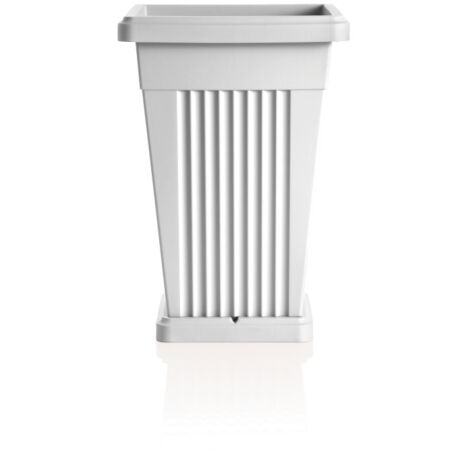 Pot de fleurs "Piramide" en plastique - Blanc - 50 L - Livraison gratuite