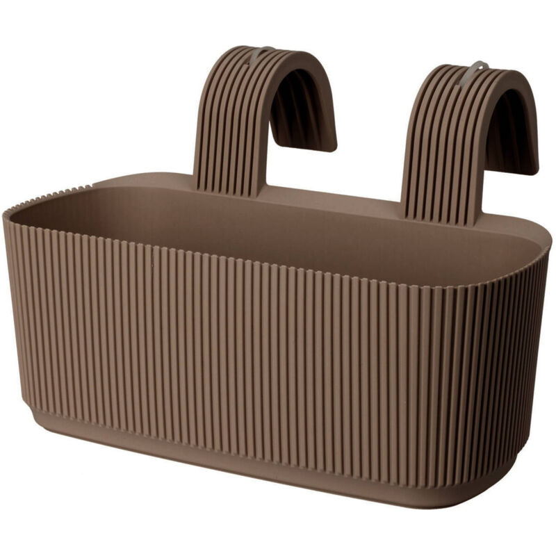 Pot de fleurs pour balcon avec poignée, 21 x 29 cm