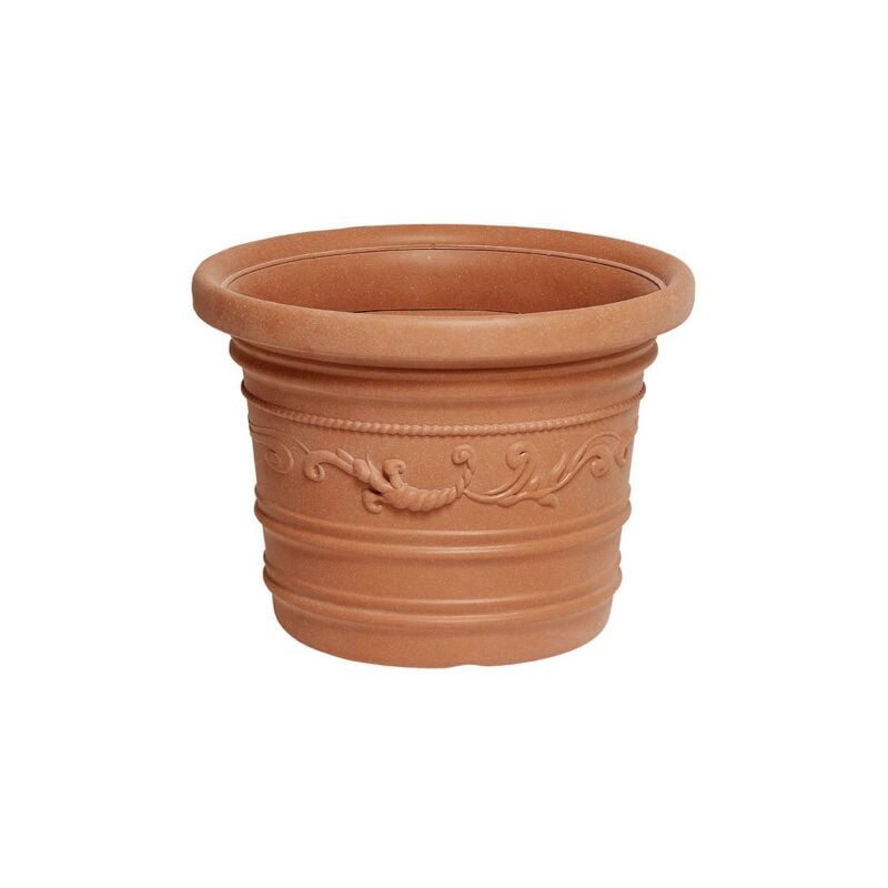 Vase prestige en re'sine festonne'e de'core'e 80x60 cm pour plantes fleurs balcons et terrasses