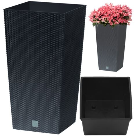 ZANVIC de 7,2 litres avec insert 17 x 17 x 32,4 cm en couleur ocre foncé