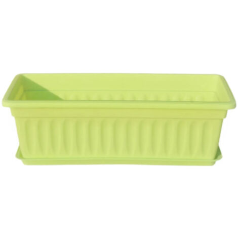 Pot de fleurs rectangulaire multifonctionnel avec trou de drainage