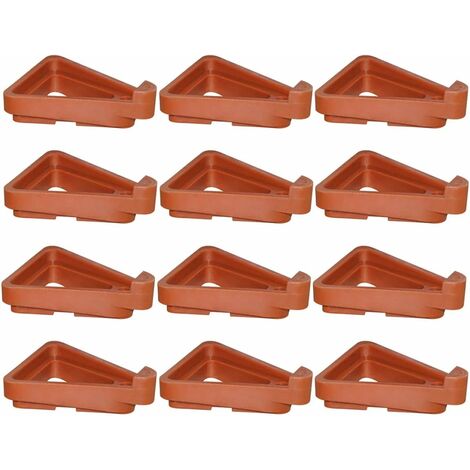 OUYIDA Pot de fleurs repose - pieds pot de fleurs repose - pieds ascenseur jardin intérieur extérieur triangle stand 12PCS