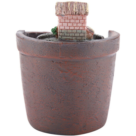 Pot de Fleurs Résine Maison - Design pour Cactus et Succulentes - Pot de Jardin pour Décor Domicile et Bureau - Matériau Naturel Résistant