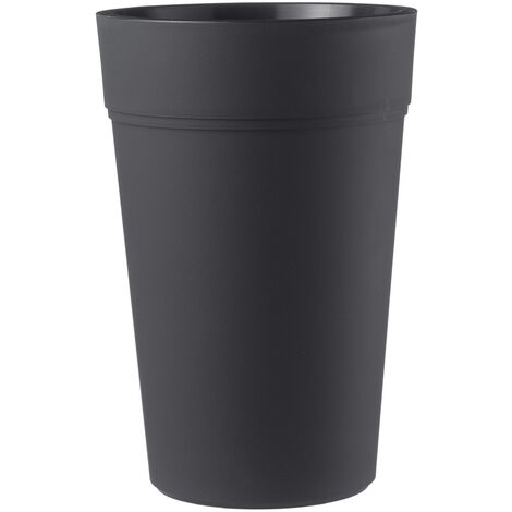 Pot de Fleurs Rond Anthracite 38 CM h 65 mod. Stem