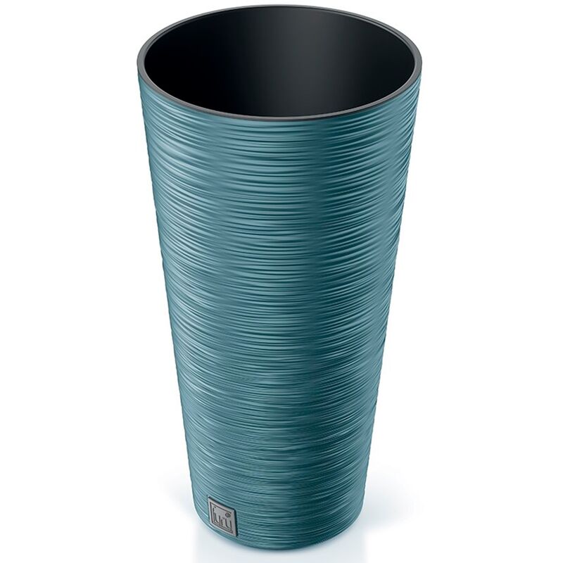 Prosperplast - Pot de fleurs rond avec reserve d´eau 15 l bleu - furu