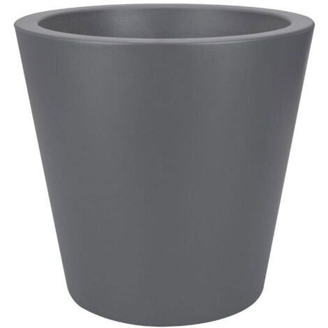 Pot de fleurs rond Pure Straight Ø 50 x H.51 cm - Anthracite