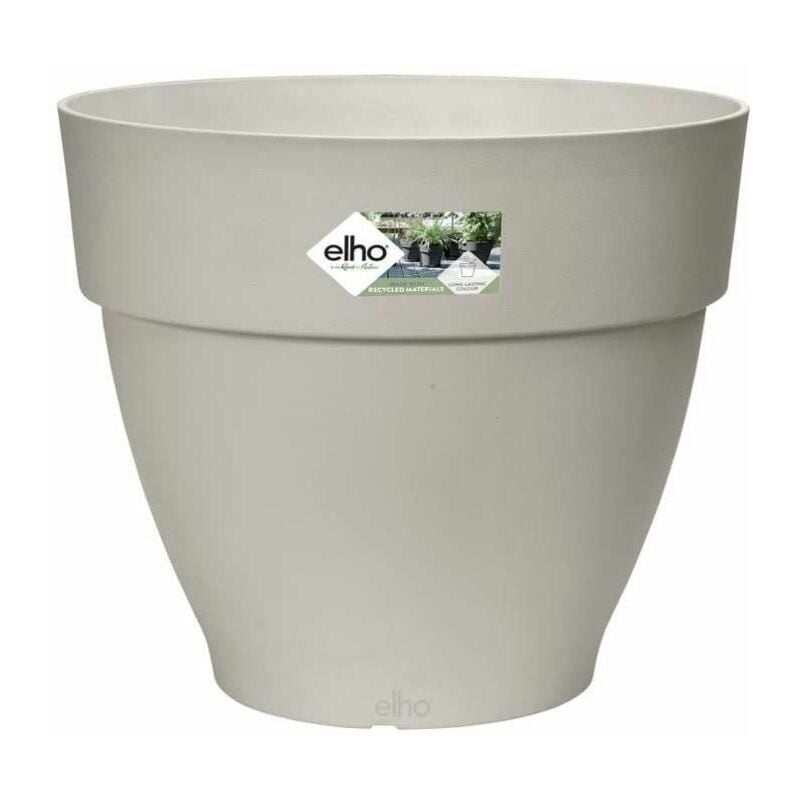 Elho - Pot De Fleurs Rond vibia - Plastique Réservoir - Ш35 - Blanc