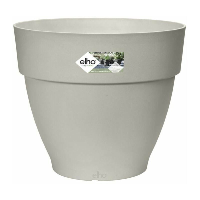 Elho - Pot De Fleurs Rond vibia - Plastique Réservoir - Ш40 - Blanc
