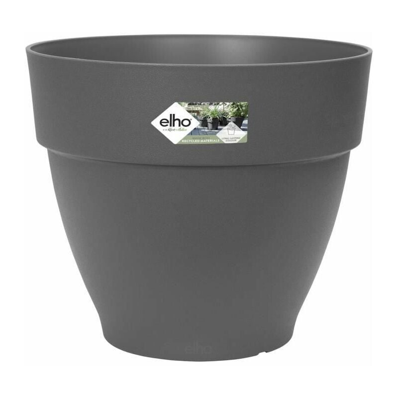 Elho - Pot De Fleurs Rond vibia - Plastique Réservoir - Ш47 - Blanc