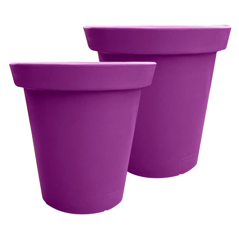 Pot de fleurs rond xxl delight 200l - lot de 2