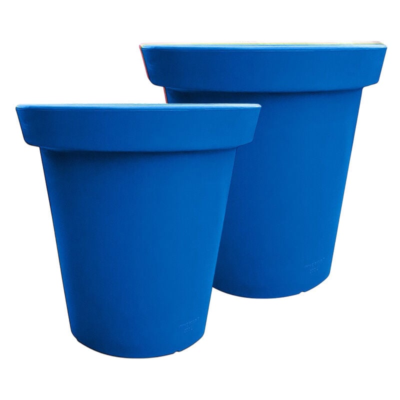 Pot de fleurs rond xxl delight 420l- lot de 2