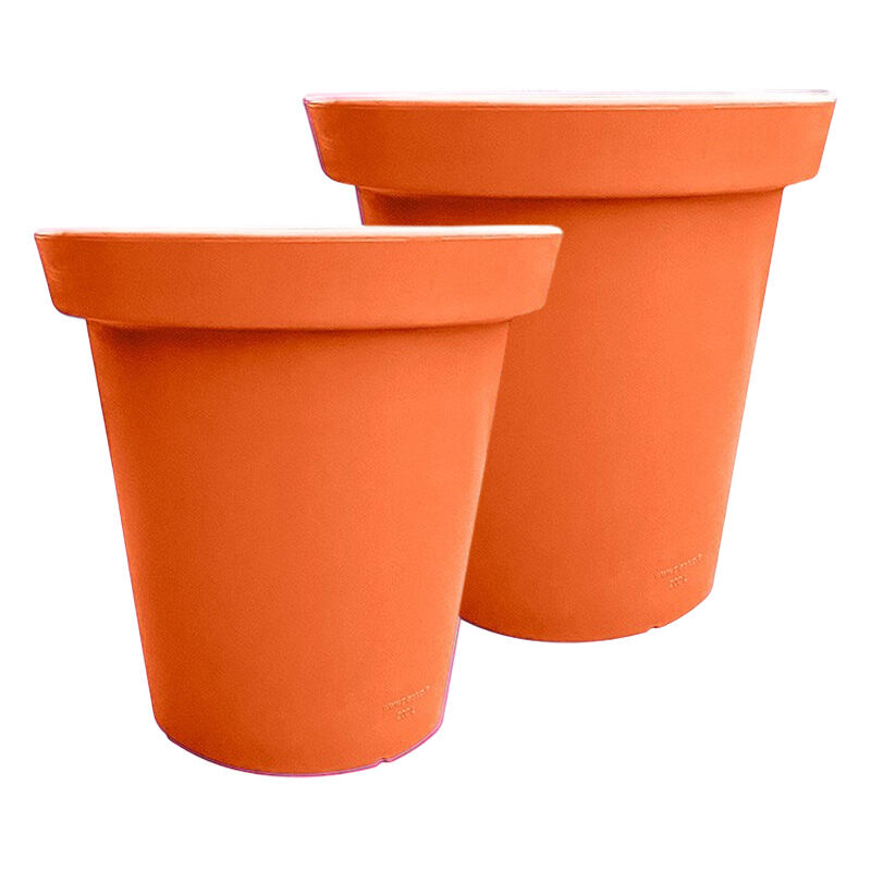 Pot de fleurs rond xxl delight 75l- lot de 2
