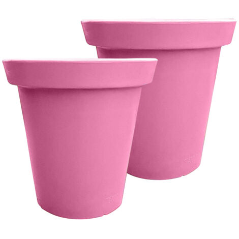 Pot de fleurs rond xxl delight 75l- lot de 2