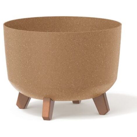Pot de Fleurs sur Pieds - Gracia Eco Wood DGRL240W-4665W - Beige - Élégant et Pratique