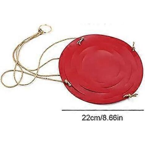 Pot de fleurs suspendu en cuir - Pour intérieur et extérieur 22 cm x 10 cm Rouge