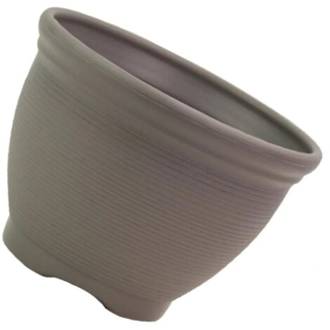 Pot de fleurs suspendu en faux rotin pour Yi avec design