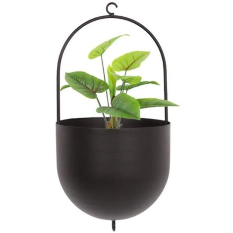 Pot de fleurs suspendu en fer forgé, panier de fleurs suspendu en fer forgé, décoration intérieure de balcon