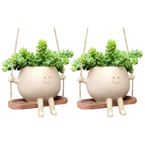 Pot de fleurs suspendu en forme de balanoire exquise Bfz 2 U