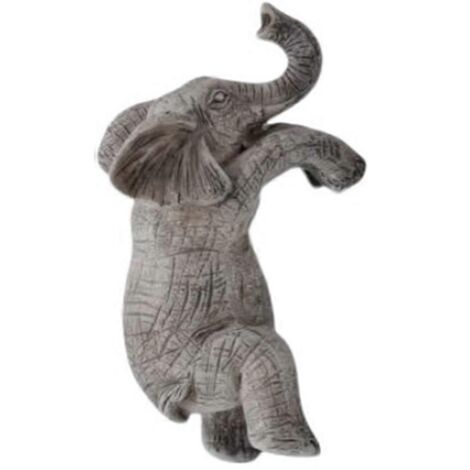 Pot de fleurs suspendu en forme d'éléphant - Décoration charmante pour balcon et jardin