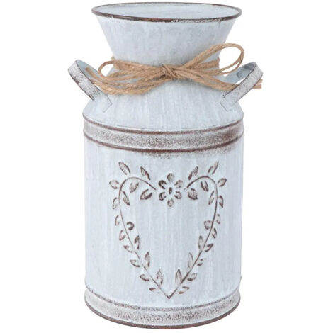 Pot de fleurs suspendu en imitation rotin avec motif en L