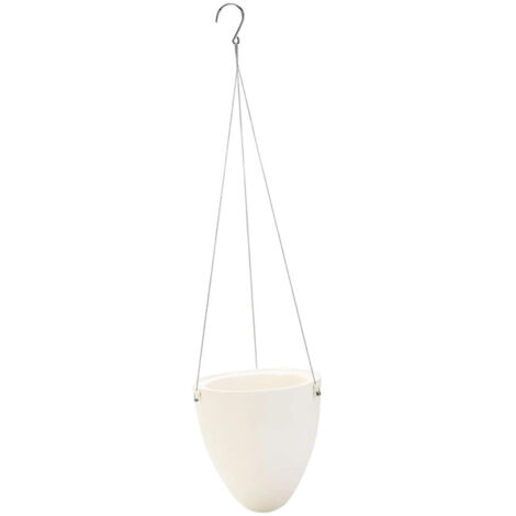 Pot de fleurs suspendu en plastique tressé, panier suspendu